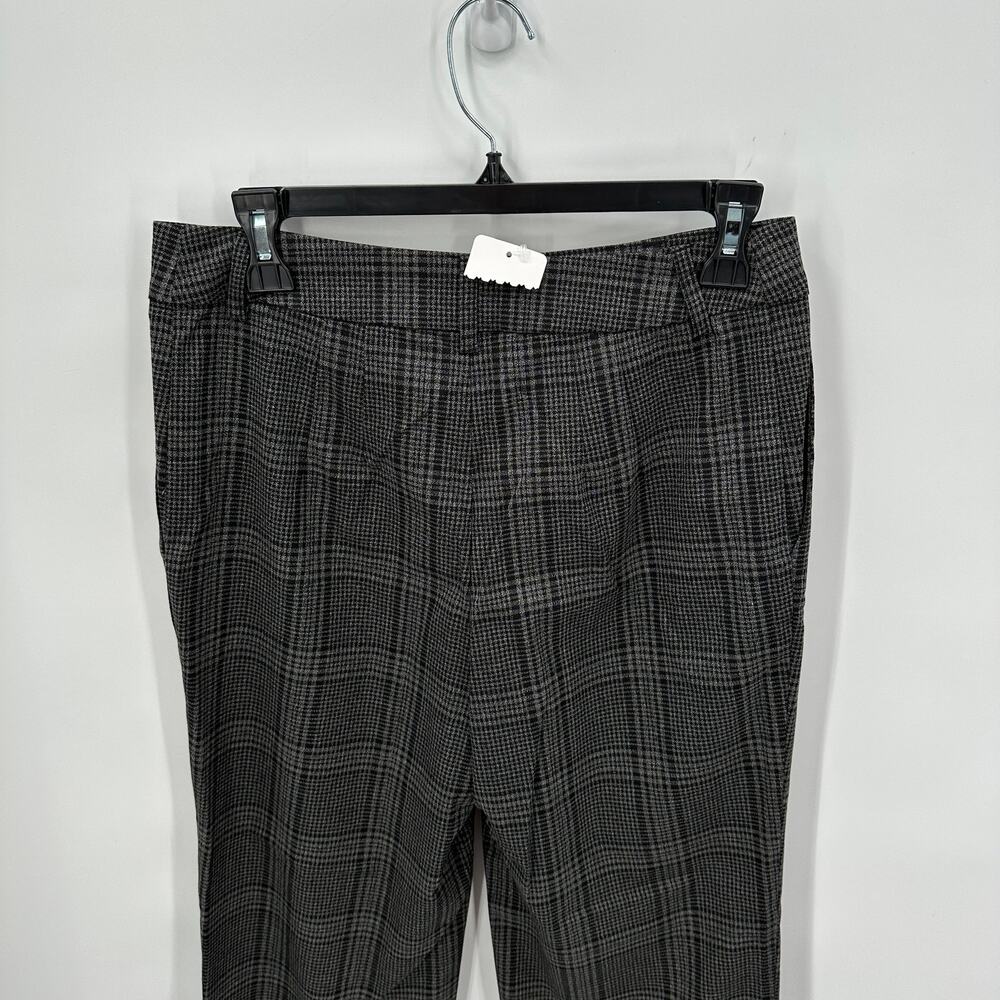 SANCTUARY NWT Evereve Soho Plaid Charcoal Trouser Pant // 32 - Picture 9 of 11